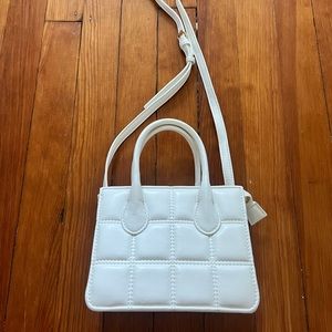 forever 21 white crossbody purse